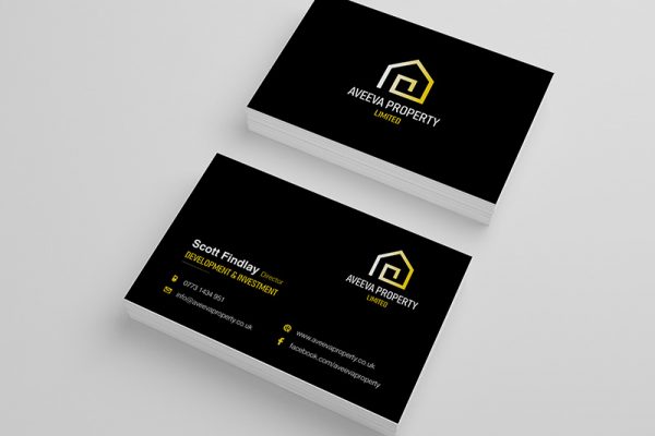 Aveeva Property Limited – Business Card Design